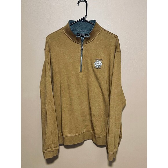 Other - Carnoustie Sweater Mens XL 2XL Brown Whistling Straits Golf 1/4 Zip Pullover